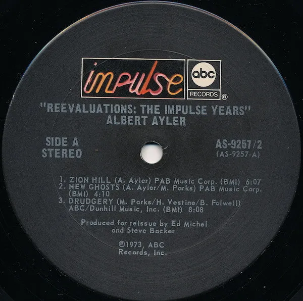 Albert Ayler - Reevaluations: The Impulse Years - LP