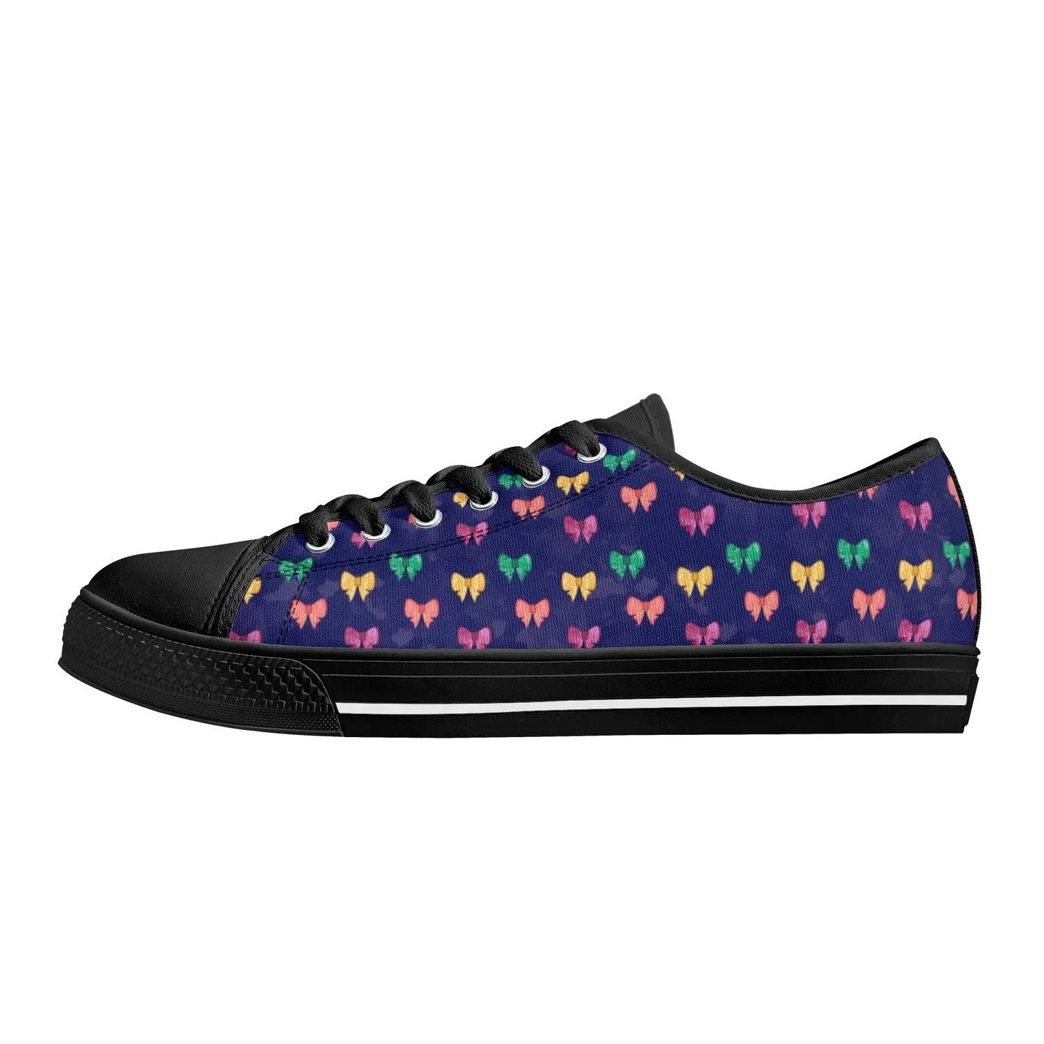 Bows Womens Low Top Canvas Shoes