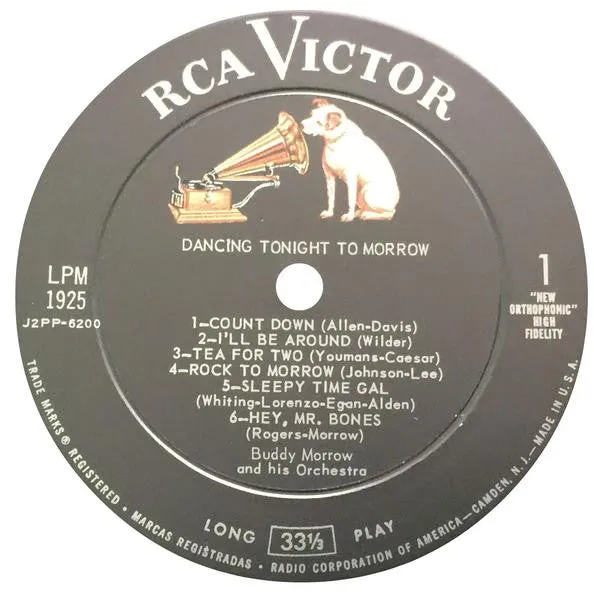 Buddy Morrow And His Orchestra - Dancing Tonight To Morrow (LP, Album, Mono) (VG )