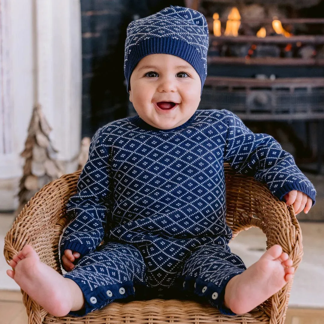 Emile Et Rose 'Everett' Knit All in one with Hat