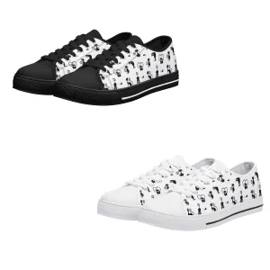 Kit Cat Womens Low Top Canvas Shoes