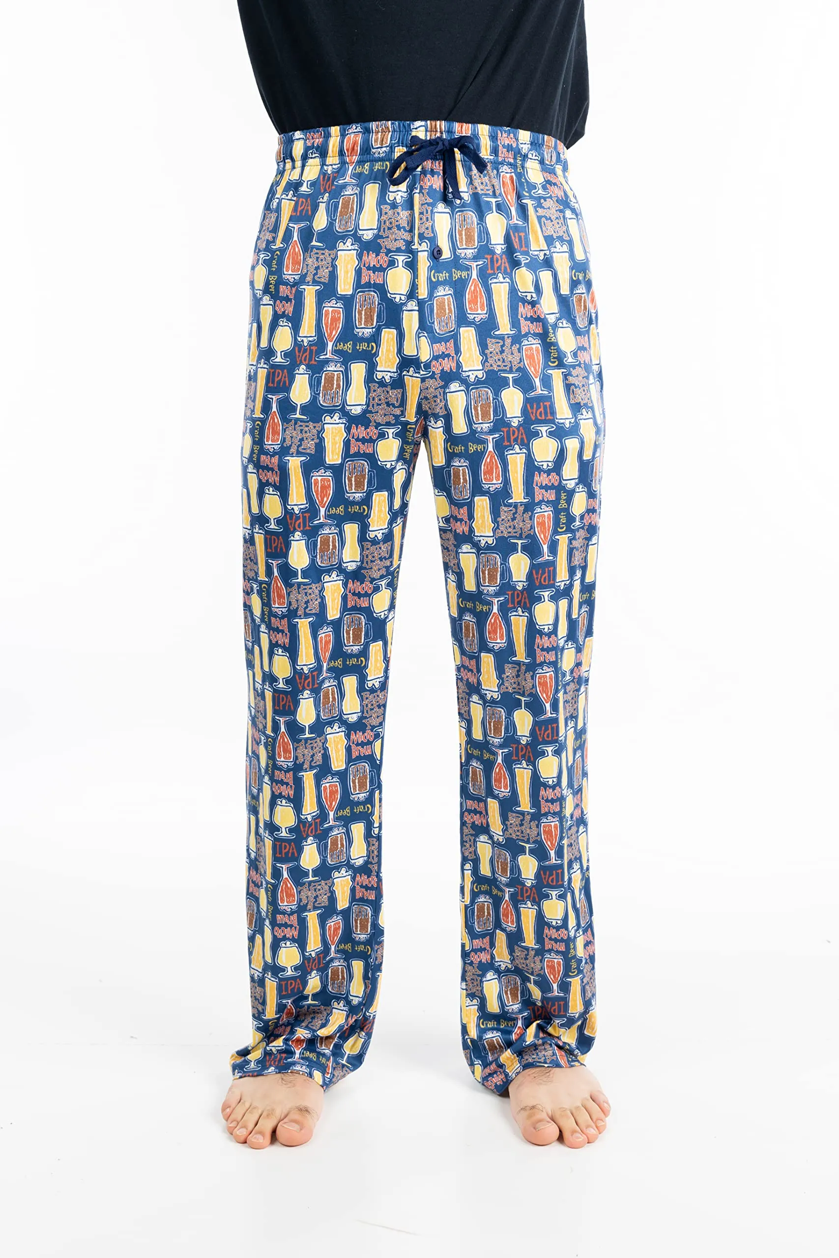Men's Novelty Pattern Pajama Pants by Funky Junque