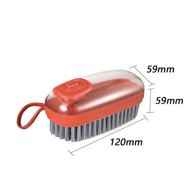 Multifunctional Cleaning Brush Portable Plastic Clothes Shoes Hydraulic Laundry Brush Washing Soft Brushes Cleaning Tools