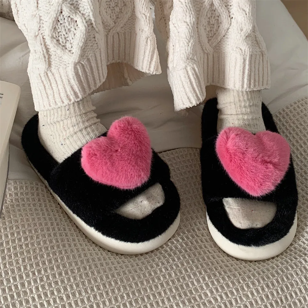 Personality Cute Plush Cotton Slippers Women Fashion Home