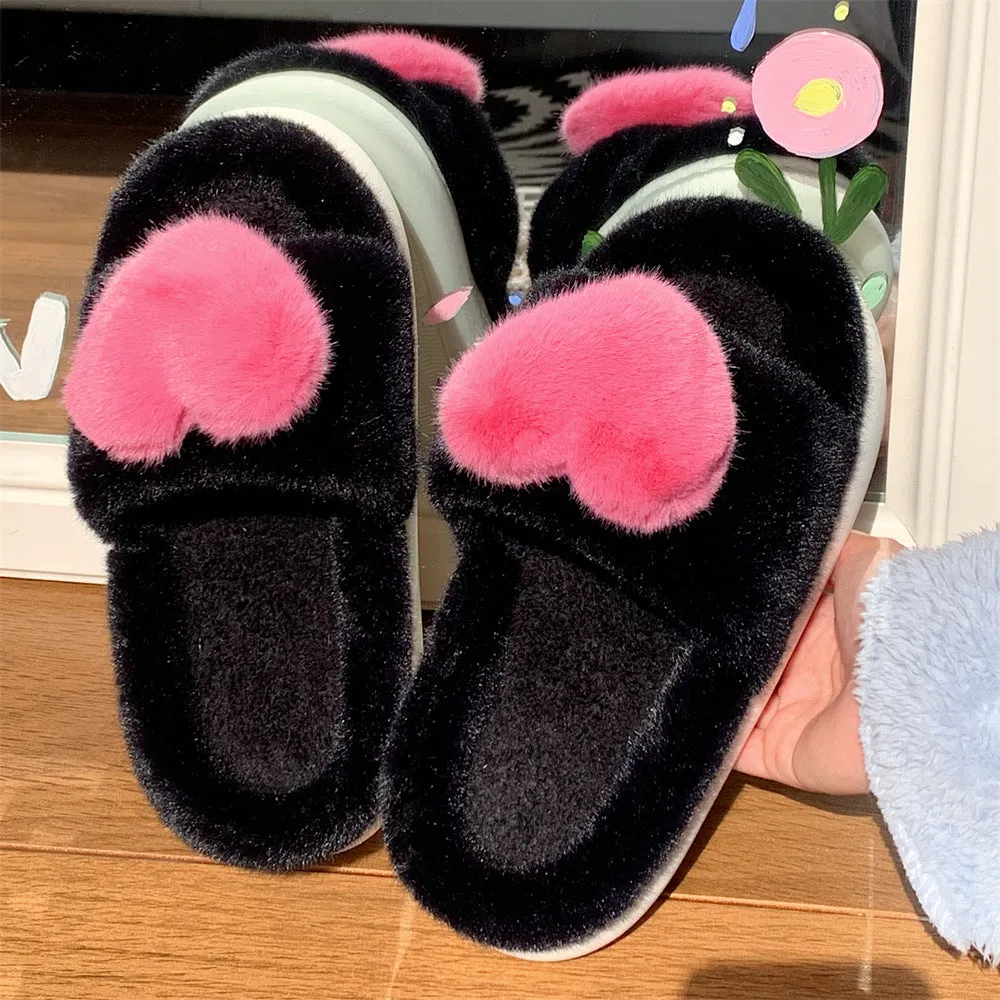 Personality Cute Plush Cotton Slippers Women Fashion Home