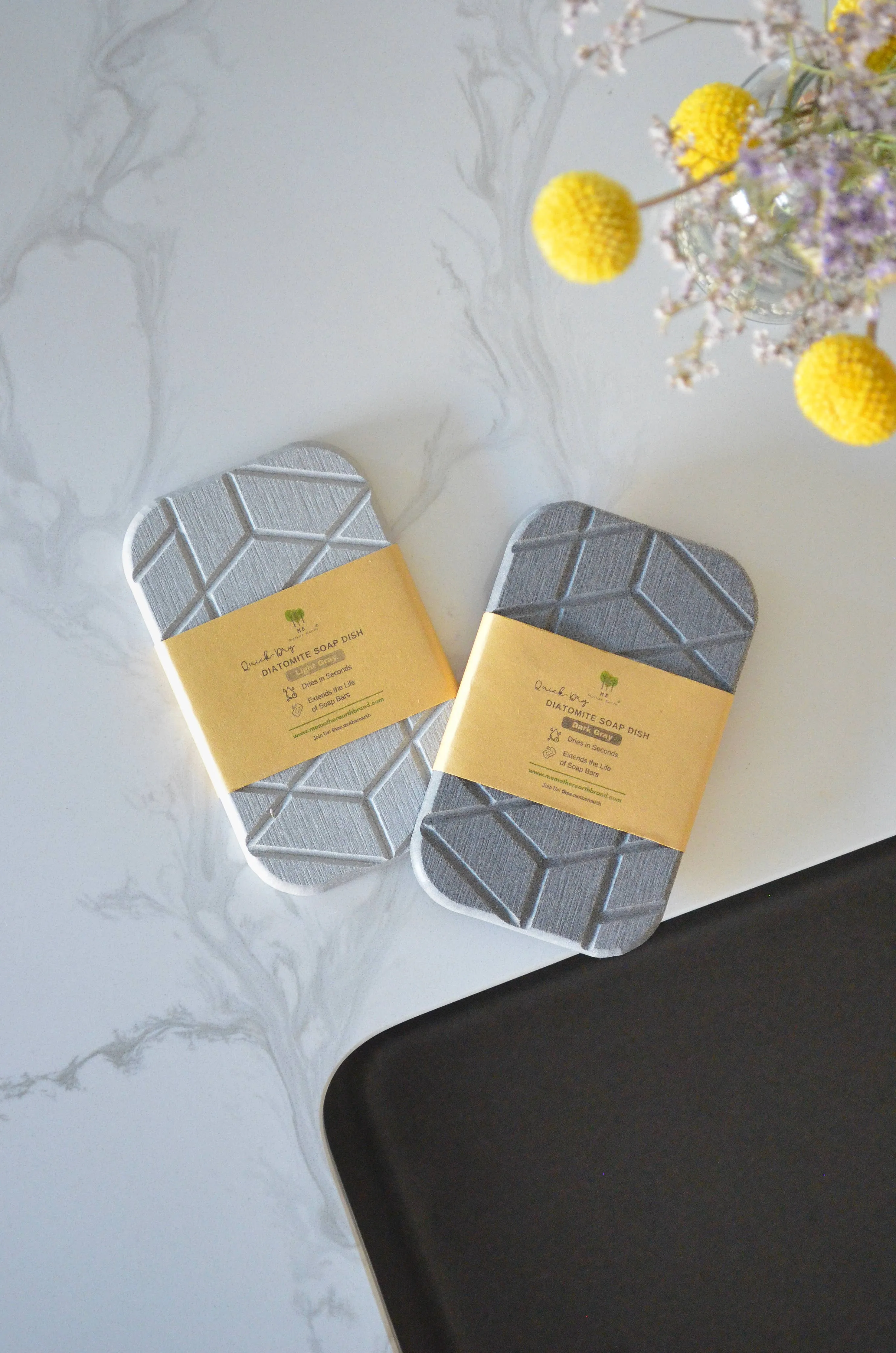 Quick-Dry Diatomite Soap Dish