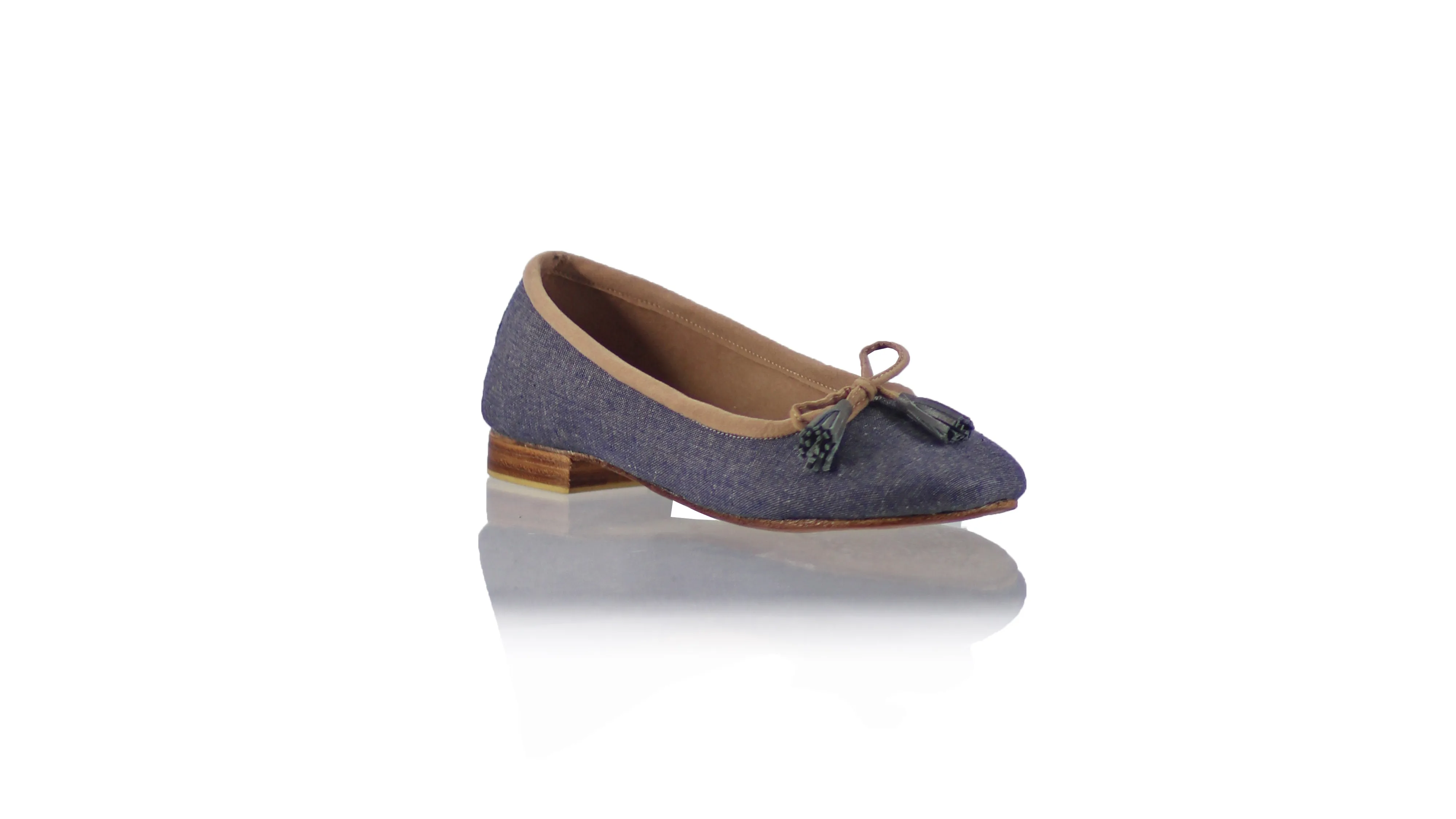 Sasha 20mm Ballet - Black Sandstone Linen