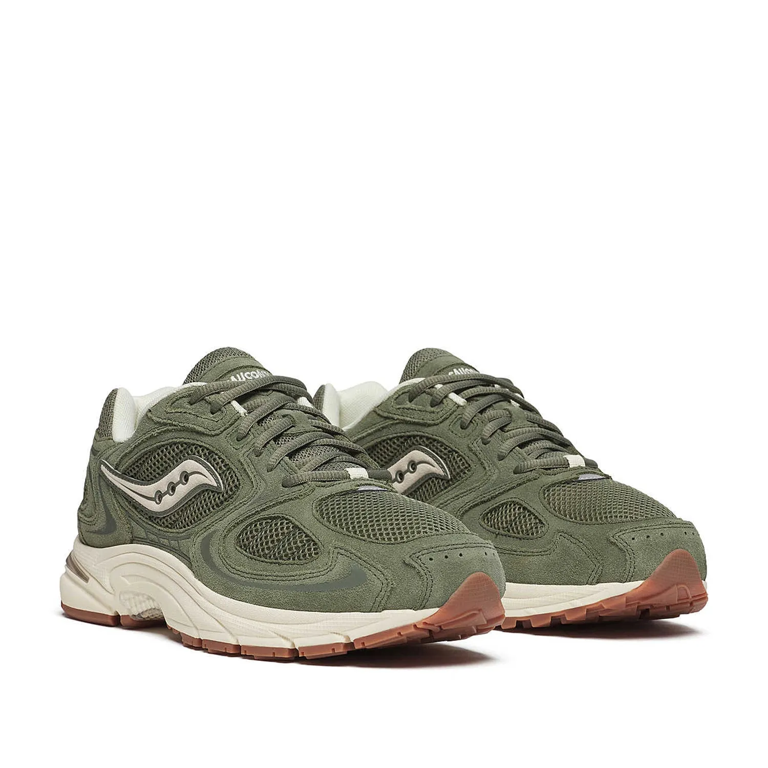 Saucony Unisex Grid Jazz 9 in Olive/Off White