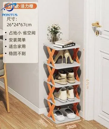 Shoe Rack Folding Shoe Cabinet Multi-layer Shoes Storage Organizer Space-Saving