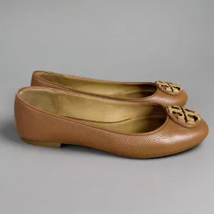 Tory Burch camel Claire ballet flat, size 7, LIKE NEW!