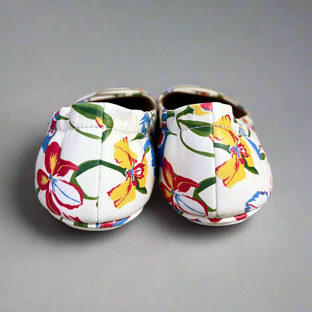 Tory Burch floral Mini ballet flat, size 7, LIKE NEW!