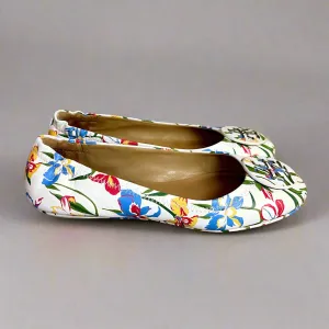 Tory Burch floral Mini ballet flat, size 7, LIKE NEW!