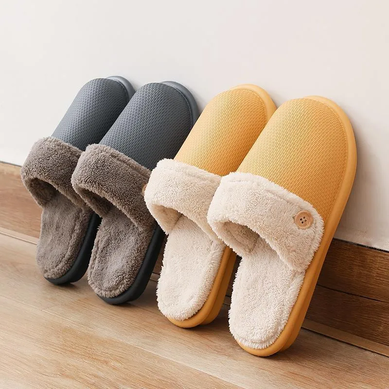 Winter Home Slippers Detachable Washable House Shoes For Women