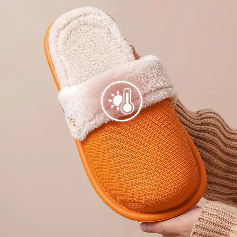 Winter Home Slippers Detachable Washable House Shoes For Women